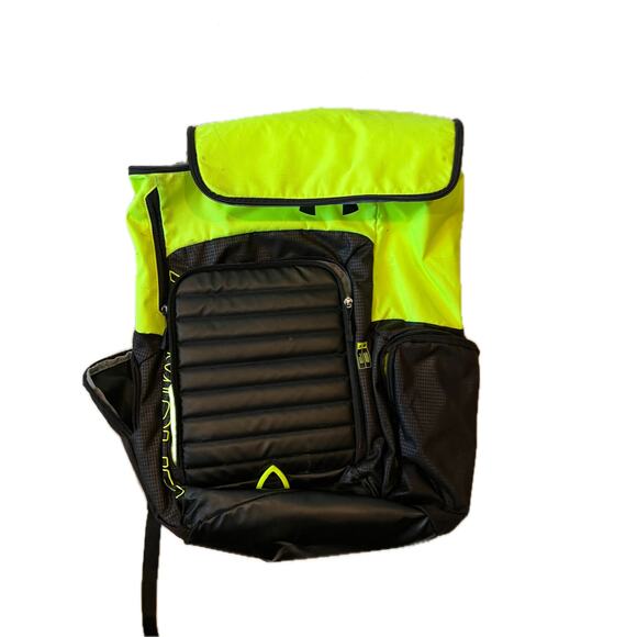 Under Armour Top Loading Black Yellow Green B-Ball Backpack - Picture 1 of 6